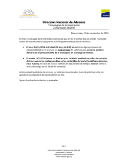 Direcci&oacute;n Nacional de Aduanas