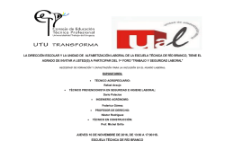 la direcci&oacute;n escolar y la unidad de alfabetizaci&oacute;n laboral de la