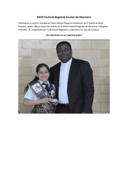 Felicitamos a nuestra estudiante Flavia F&aacute;tima Plasencia Sol&oacute;rzano