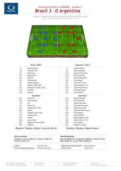 Brasil 3 - 0 Argentina