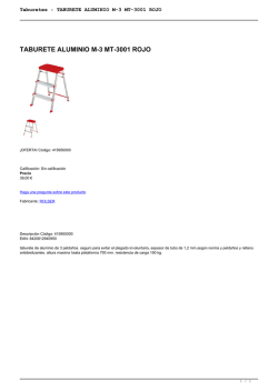 Taburetes : TABURETE ALUMINIO M-3 MT