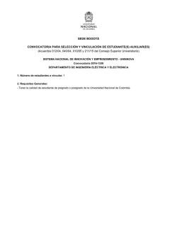 Consultar - Sede Bogot&aacute; - Universidad Nacional de Colombia