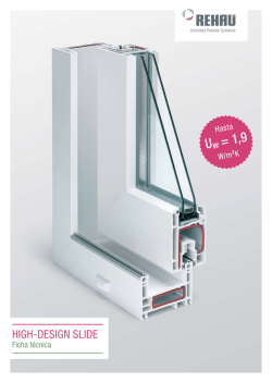 HIGH-DESIGN SLIDE - Ficha t&eacute;cnica