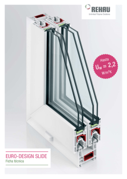 EURO-DESIGN SLIDE - Ficha t&eacute;cnica