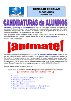 Perfil de Candidaturas de Alumnos