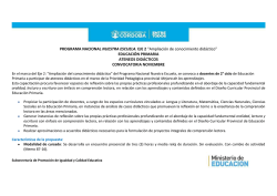 PROGRAMA NACIONAL NUESTRA ESCUELA. EJE 2 &ldquo;Ampliaci&oacute;n