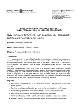 Estrategias para conseguir una comunicaci&oacute;n eficaz con las familias