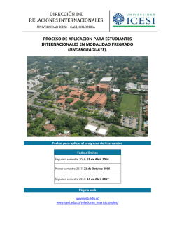 direcci&oacute;n de relaciones internacionales