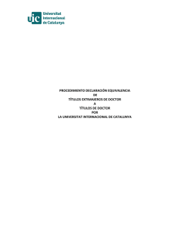 procedimiento declaraci&oacute;n equivalencia de t&iacute;tulos extranjeros de