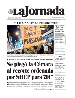 Se pleg&oacute; la C&aacute;mara al recorte ordenado por SHCP para 2017