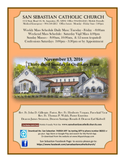 Nov. 13, 2016 - San Sebastian Catholic Church