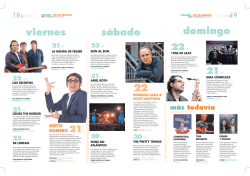 Agenda del fin de semana