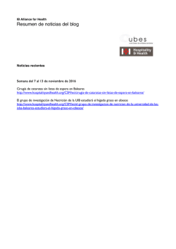 BLOG SALUD UBES >>> Resumen de noticias 11-11-2016