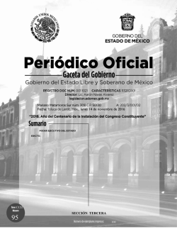 Edicto. - Gobierno del Estado de M&eacute;xico