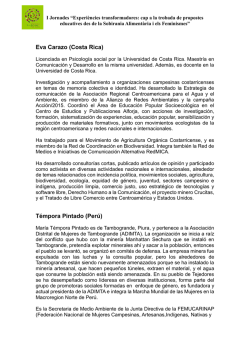 Eva Carazo (Costa Rica) T&eacute;mpora Pintado (Per&uacute;)