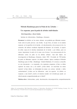 M&eacute;todo Hamburgo para la Poda de los &Aacute;rboles