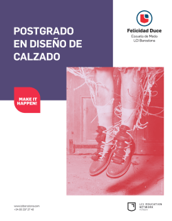 postgrado en dise&ntilde;o de calzado