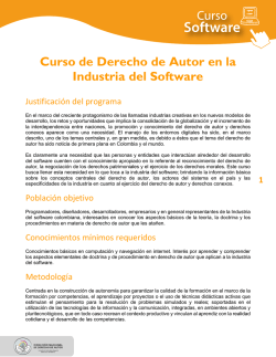 Derecho de Autor en la Industria del Software