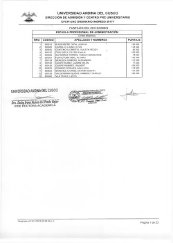 RESULTADO 2do EXAMEN - Universidad Andina del Cusco