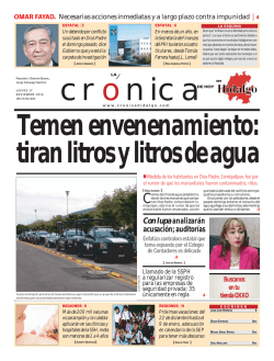 Versi&oacute;n Impresa - La Cr&oacute;nica de Hoy en Hidalgo