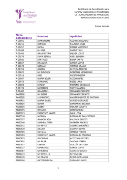 Certificado de Acreditaci&oacute;n para EuroPsy Especialista en