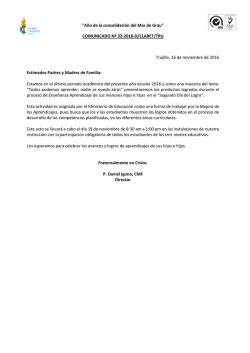 Segundo D&iacute;a del Logro - Claretiano de Trujillo