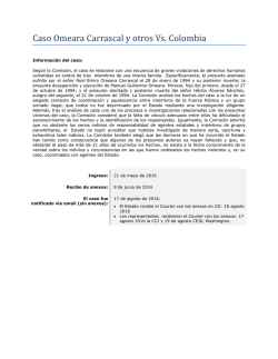 Caso Omeara Carrascal y otros Vs. Colombia