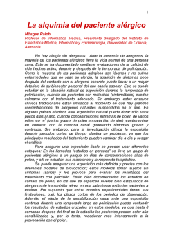 La alquimia del paciente al&eacute;rgico