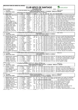 Volante Carrera - Club H&iacute;pico de Santiago