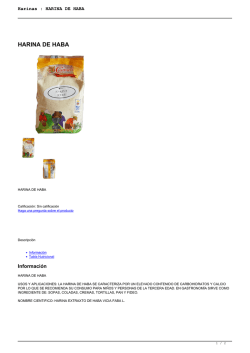 Harinas : HARINA DE HABA