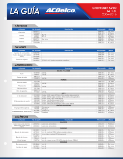 LA GU&Iacute;A - Acdelco