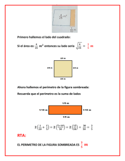 Ahora hallemos el per&iacute;metro de la figura sombreada