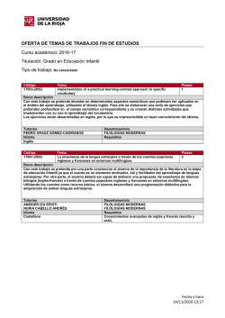 Grado en Educaci&oacute;n Infantil