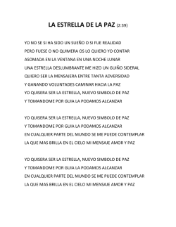 LA ESTRELLA DE LA PAZ (2:39)