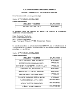 Lugar: Prolongaci&oacute;n Pozuzo N&deg; 156 - Oxapampa