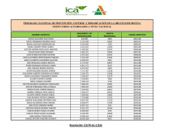 Programa Nacional de Prevenci&oacute;n, Control y Erradicaci&oacute;n de la
