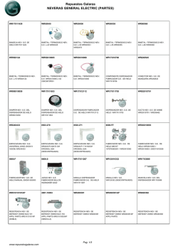 Repuestos Galarza NEVERAS GENERAL ELECTRIC (PARTES)