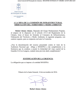 2PREG. URG. COMISI&Oacute;N rafa asumir itutlariad cuartel