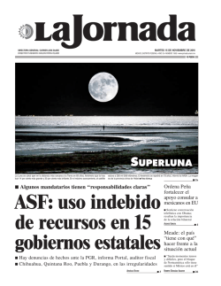 la portada en PDF - La Jornada