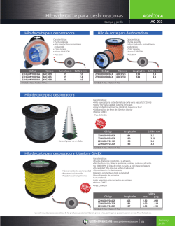 Hilos de corte para desbrozadoras