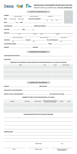 Ficha T&eacute;cnica del Entrenador