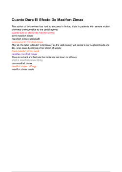 Cuanto Dura El Efecto De Maxifort Zimax