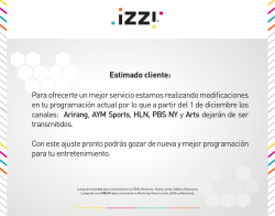 Aviso Baja de Canales