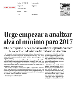 Urge empezar a analizar