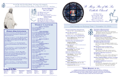 the bulletin... - St Mary Star of the Sea
