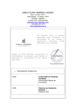 curr&iacute;culum vitae