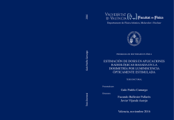 ESTIMACI&Oacute;N DE DOSIS EN APLICACIONES