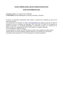 XXXII Carrera popular Les Cebolles rellenes