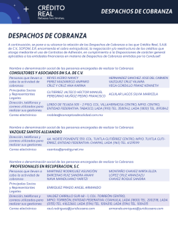 despachos de cobranza