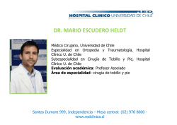DR. MARIO ESCUDERO HELDT - Hospital Cl&iacute;nico Universidad de